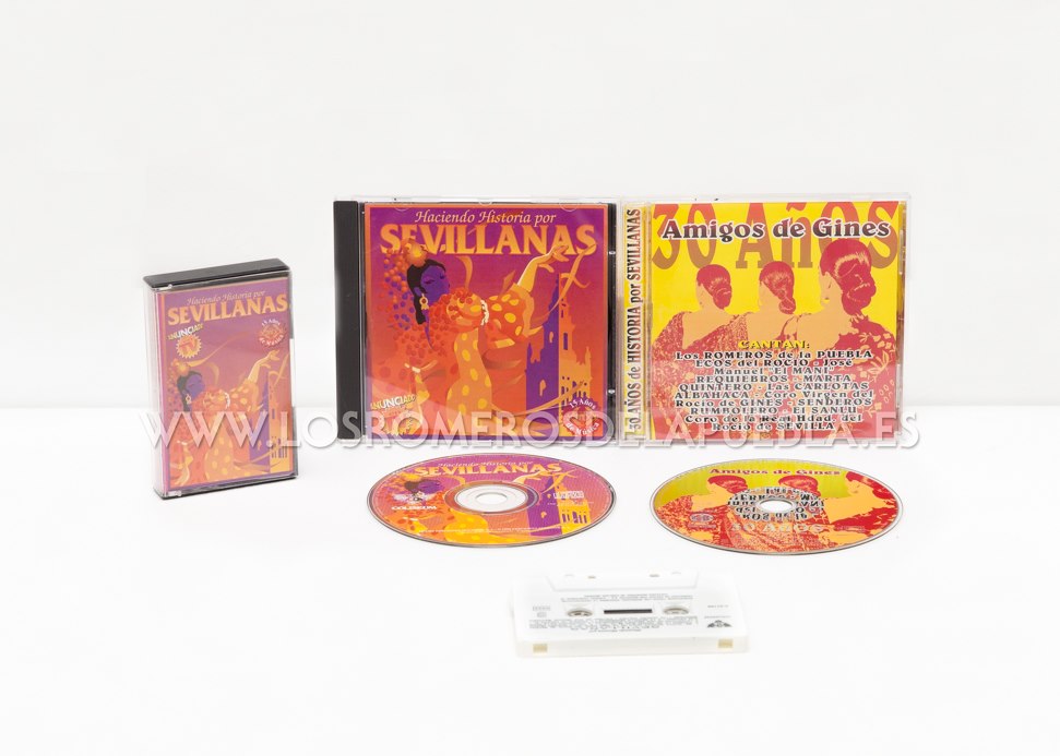 Haciendo historia por sevillanas 1996 y 30 años de Amigos de Gines 1999.